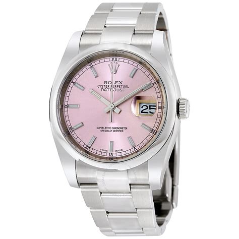 rolex datejust pink dial oyster watch|rolex datejust vs oyster perpetual.